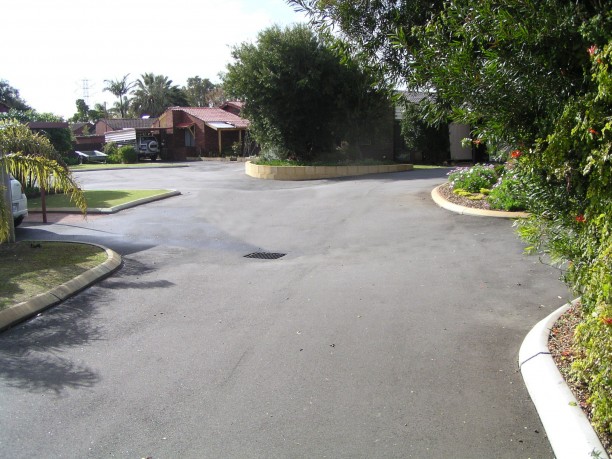 asphalt driveway for units
