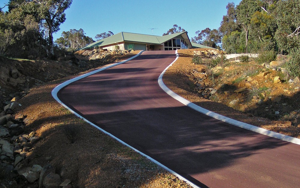 Nk asphalt steep bitumen driveway