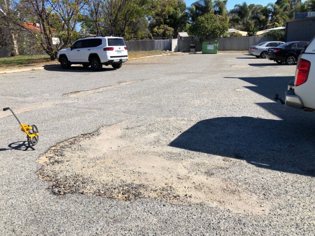 koongamia damaged asphalt