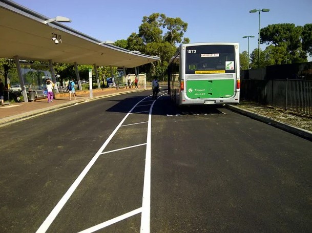 transperth asphalt bus station