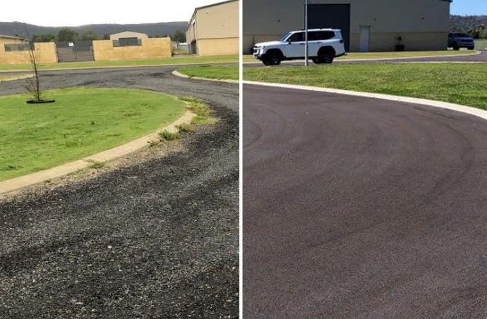 recycled asphalt compared to new asphalt